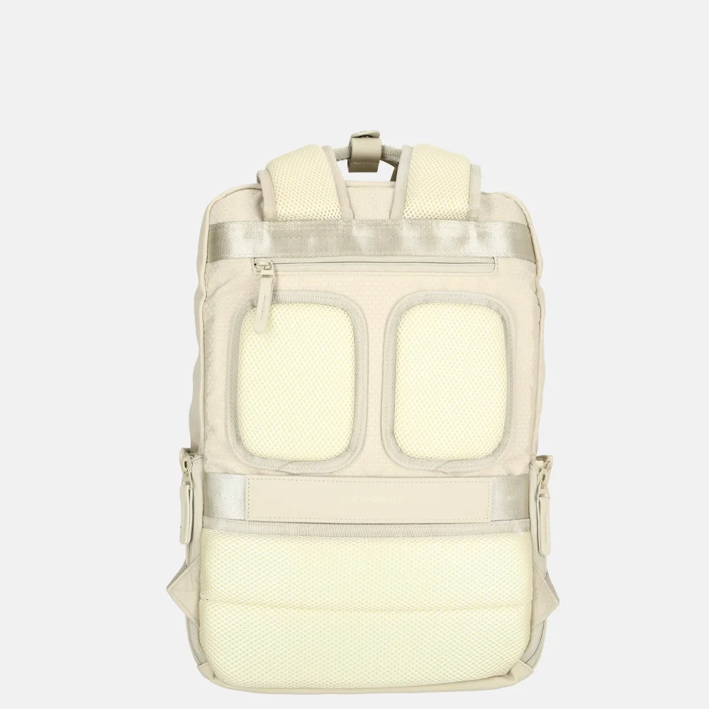 New Rebels Trondheim rugzak 15 inch beige bij Duifhuizen
