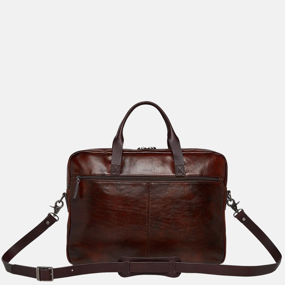 Castelijn & Beerens Rien laptoptas 15.6 inch cognac bij Duifhuizen