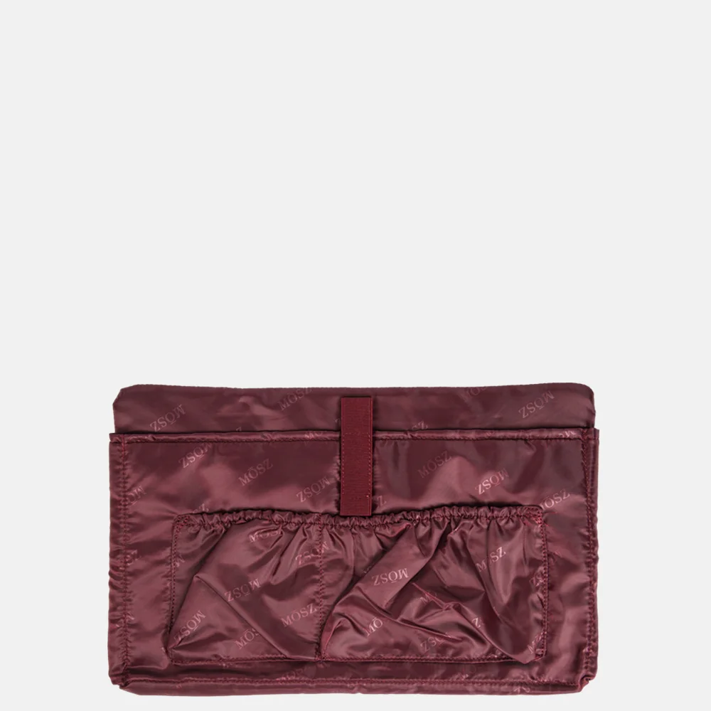 Mosz Denise laptoptas/shopper 15.6 inch aubergine bij Duifhuizen