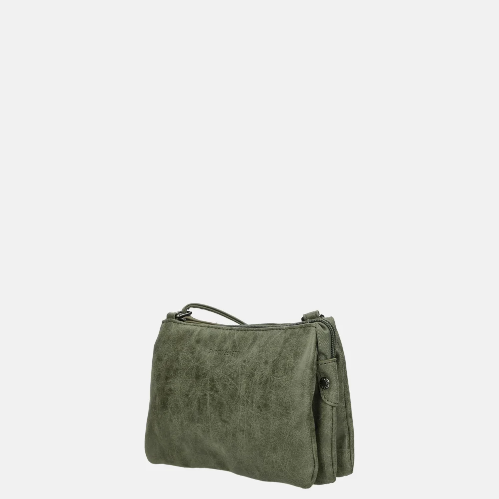 Enrico Benetti Anna crossbody tas olive bij Duifhuizen