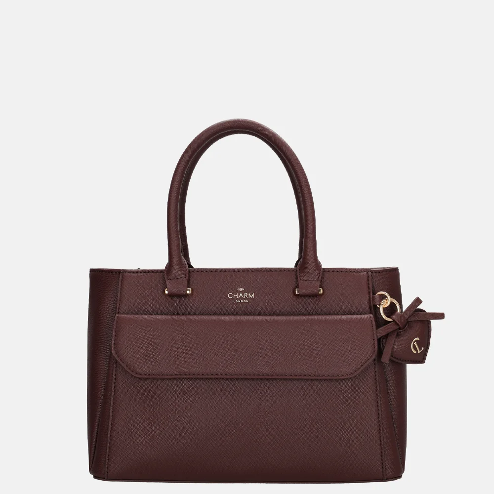 Charm London Cambridge handtas M bordeaux bij Duifhuizen