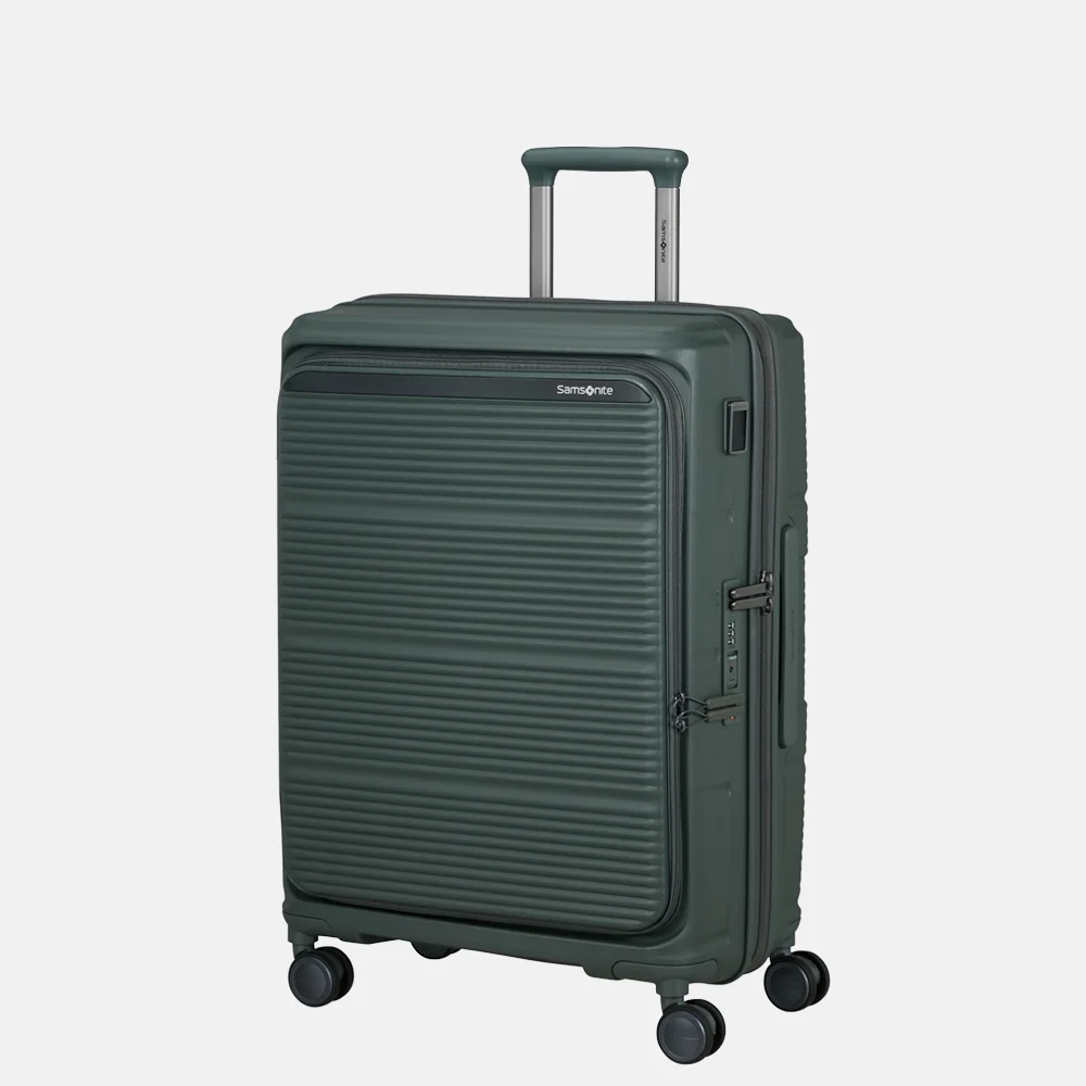 Samsonite Paralux HS Spinner reiskoffer expendable 67 cm olive bij Duifhuizen