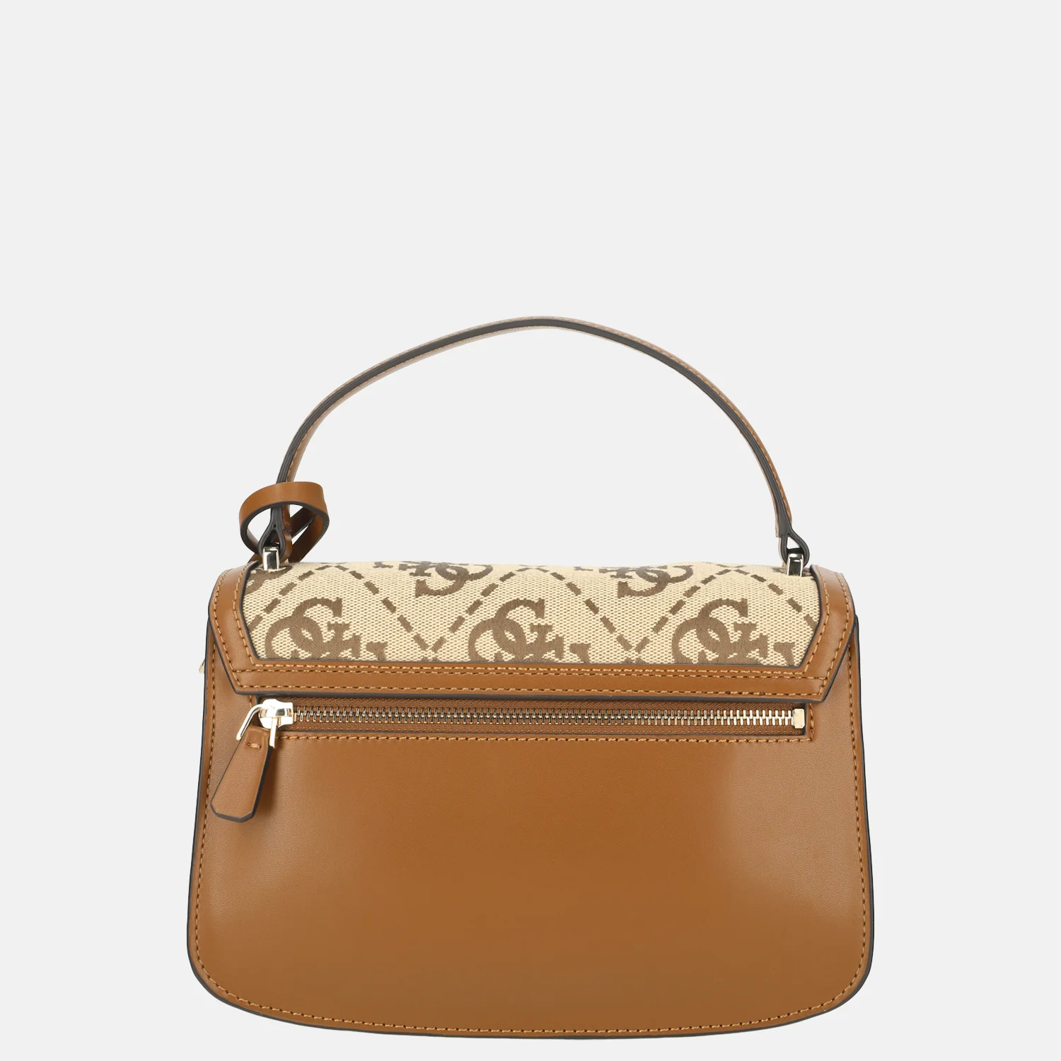 Guess Audrey logo crossbody tas latte logo bij Duifhuizen