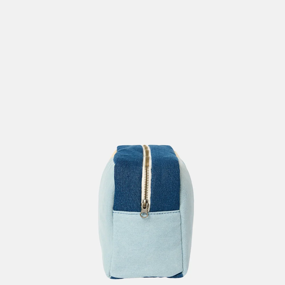 Studio Noos Patchwork toilettas denim bij Duifhuizen