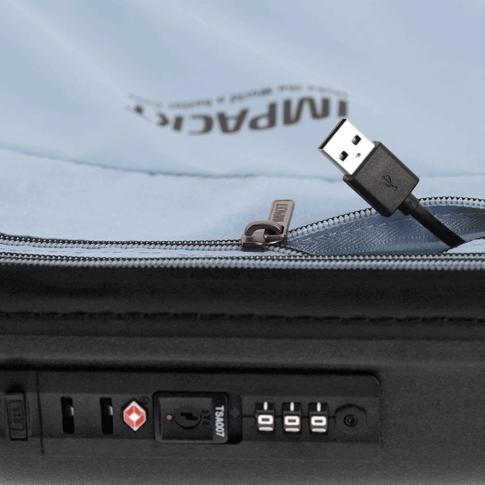 Impackt Spinner koffer 55 cm iron grey bij Duifhuizen