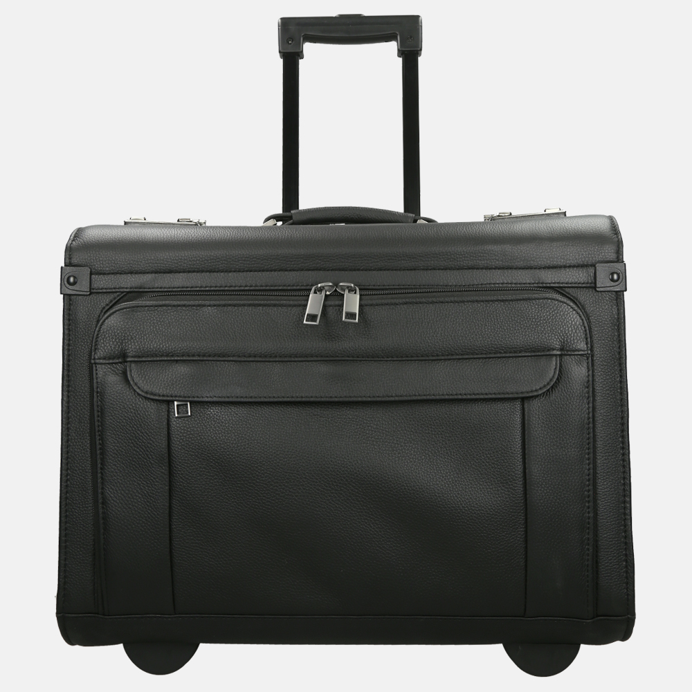 D&N lederwaren business trolley 17 inch black