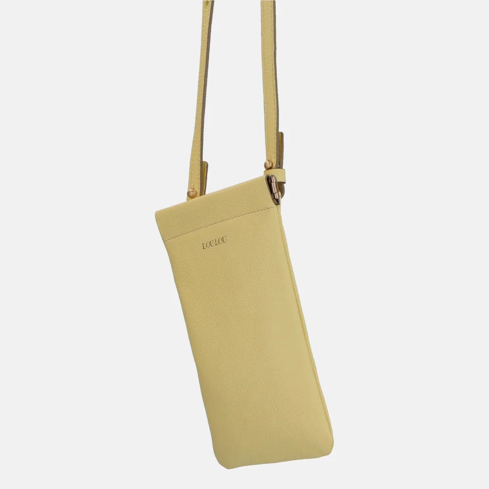 Loulou Essentiels Mia telefoontas sorbet yellow bij Duifhuizen