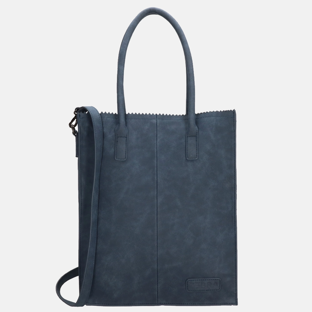 Zebra Trends Rosa shopper jeansblauw