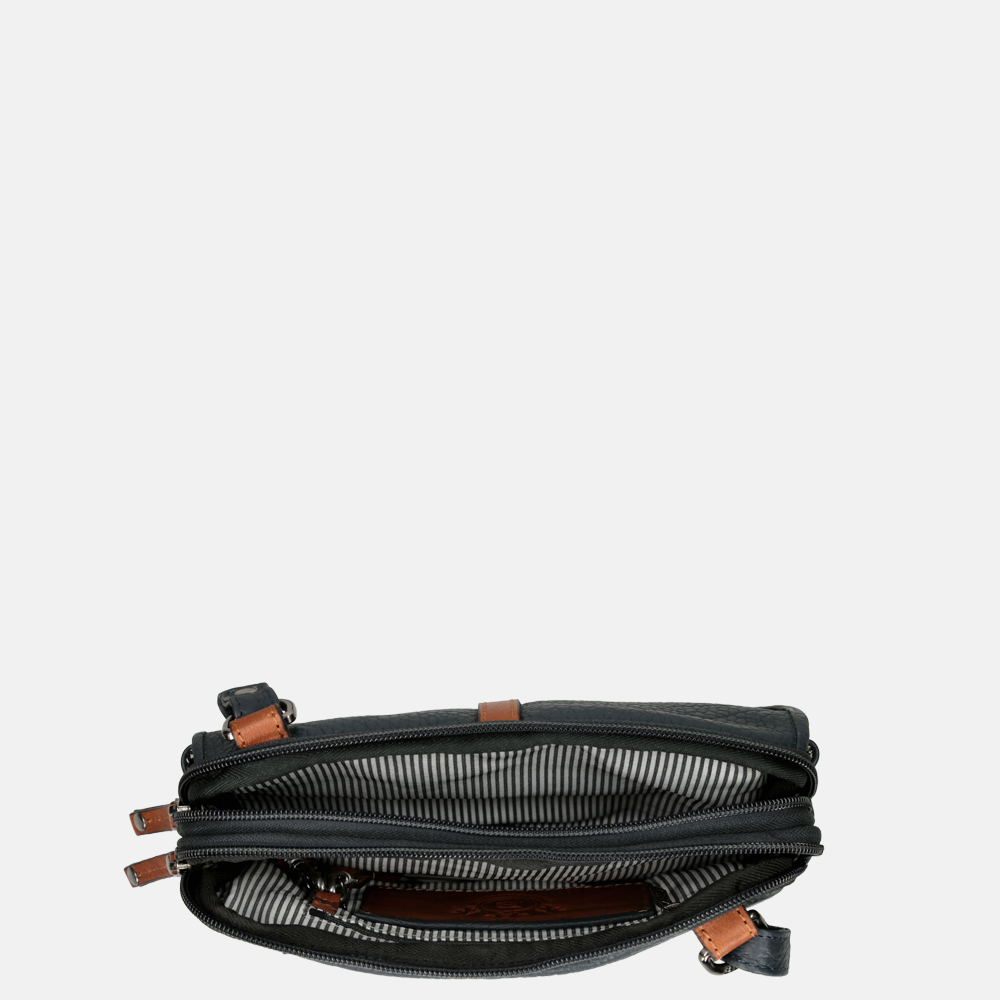 Berba Chamonix crossbody tas navy bij Duifhuizen