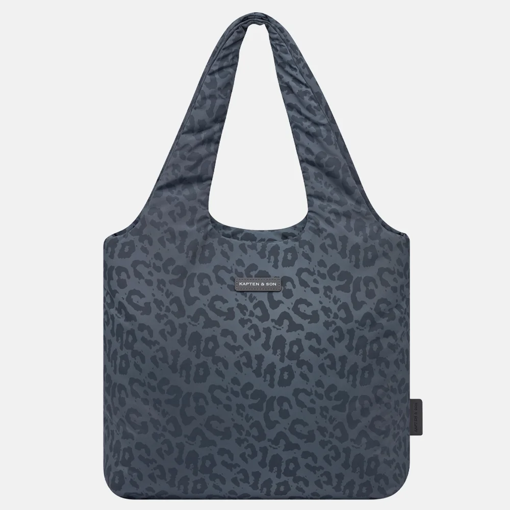 Kapten & Son Skara Cloud shopper 14 inch dark grey leo bij Duifhuizen