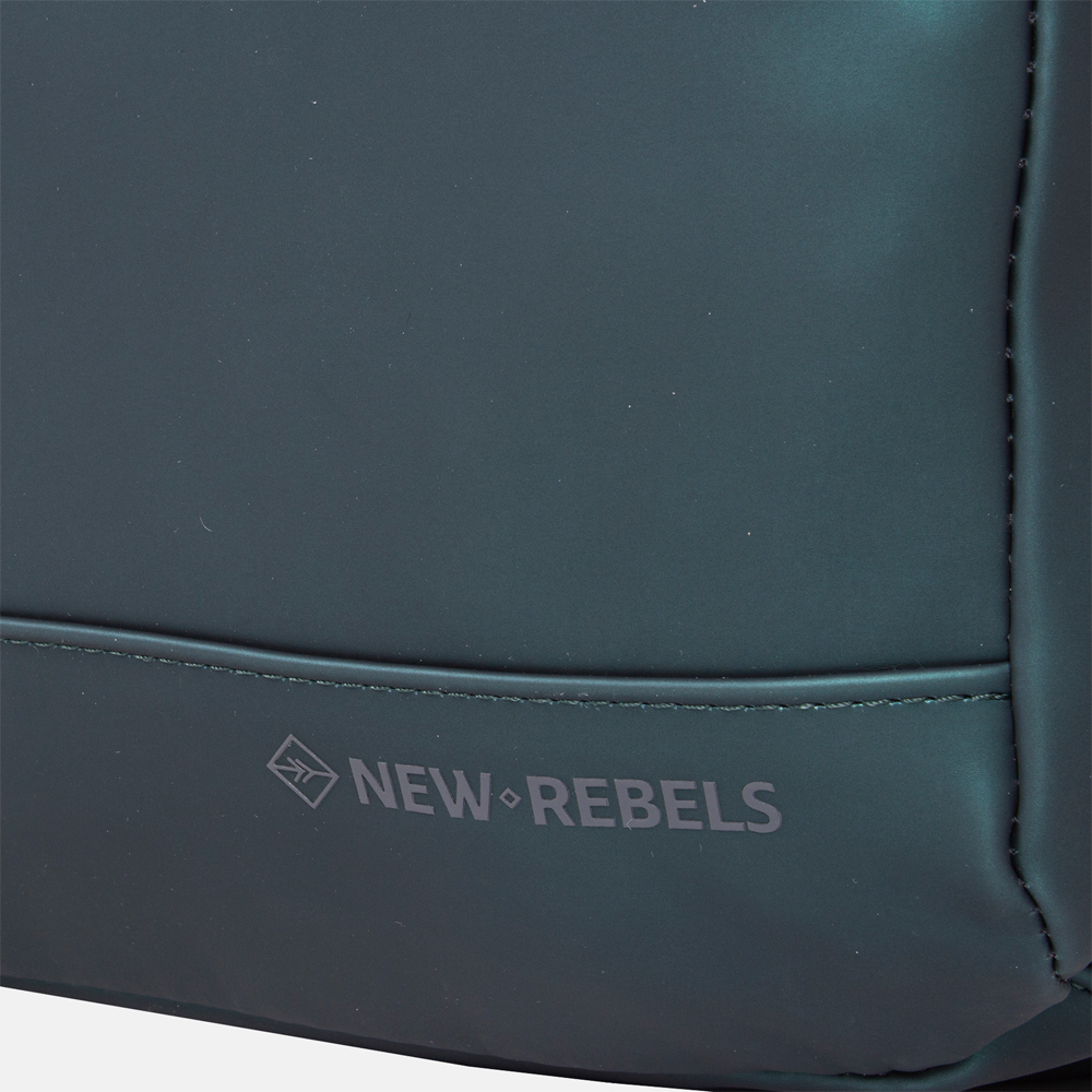 New Rebels Harper rugzak 13.3 inch dark green bij Duifhuizen
