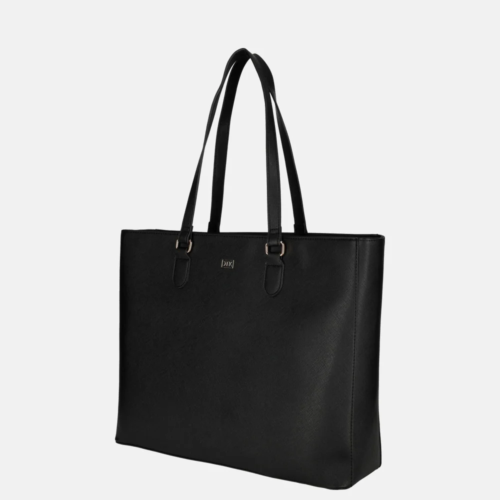 Duifhuizen Saffiano shopper L zwart bij Duifhuizen