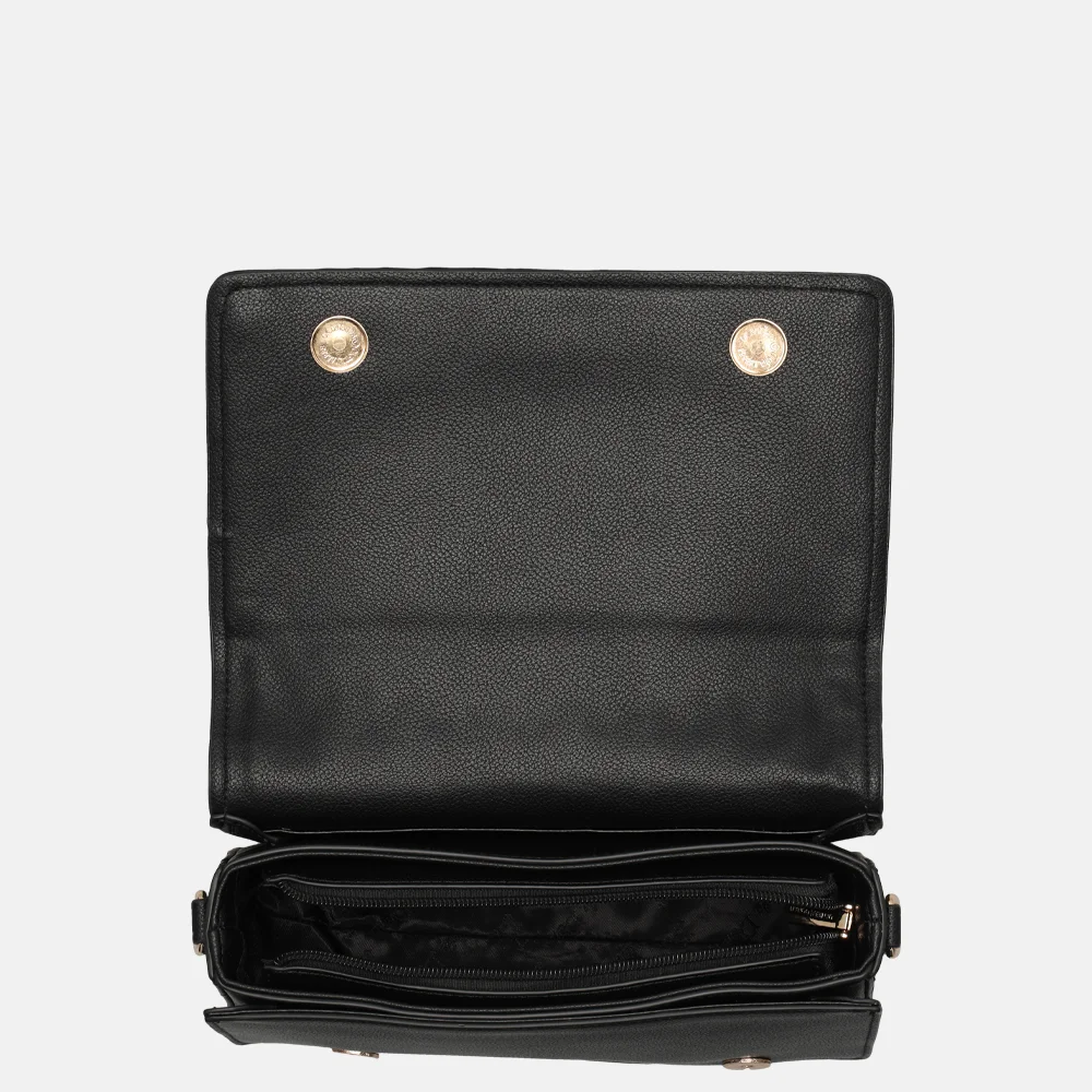 Daniele Donati Smocked crossbody tas black bij Duifhuizen