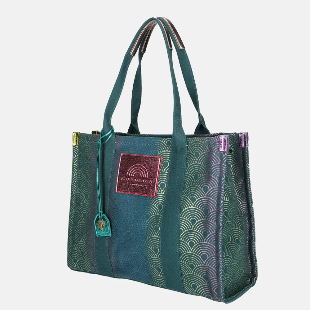 Kurt Geiger Southbank shopper green comb bij Duifhuizen