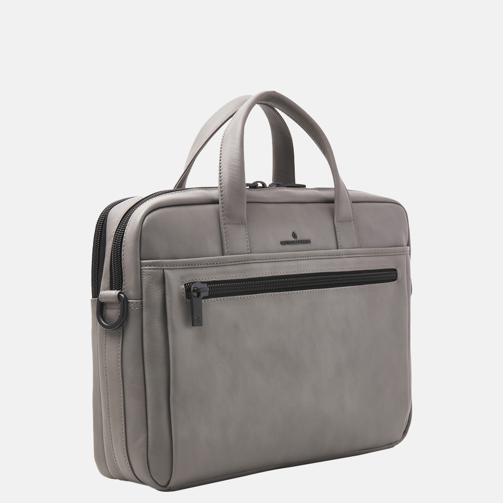 Castelijn & Beerens Charlie laptoptas 15 inch grey bij Duifhuizen