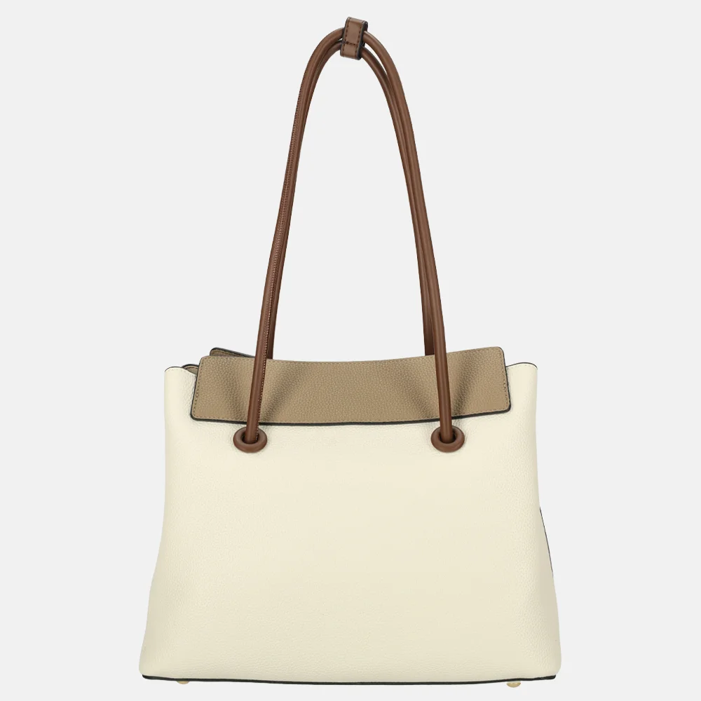 Daniele Donati Colorblock shopper lichtbeige bij Duifhuizen