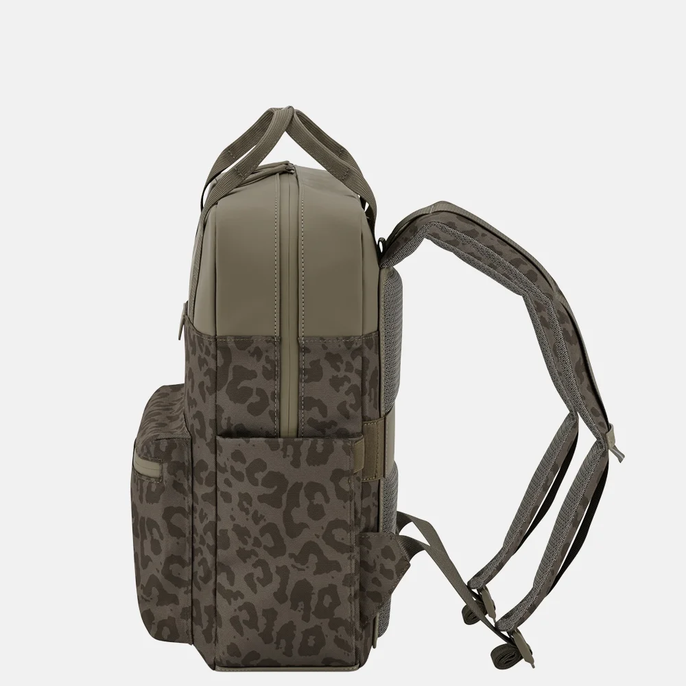 Kapten & Son Bergen Pro LEO laptoprugzak 15 inch dark leopard bij Duifhuizen