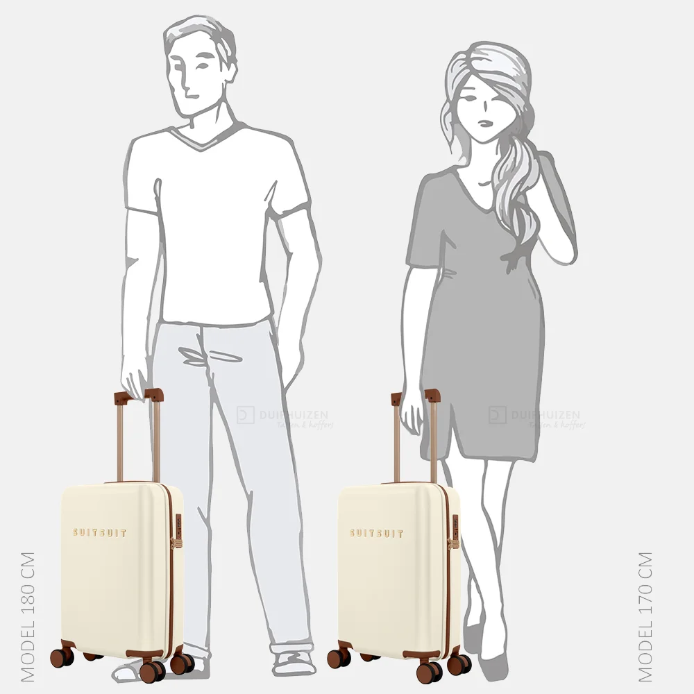 SUITSUIT Serenity handbagage koffer 55 cm wisper white bij Duifhuizen