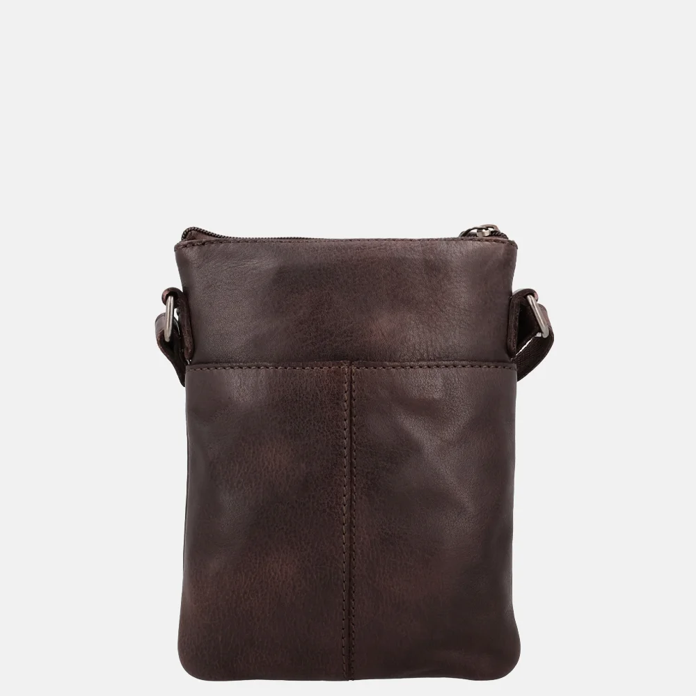 Hide & Stitches Redwood telefoontas studs donkerbruin bij Duifhuizen