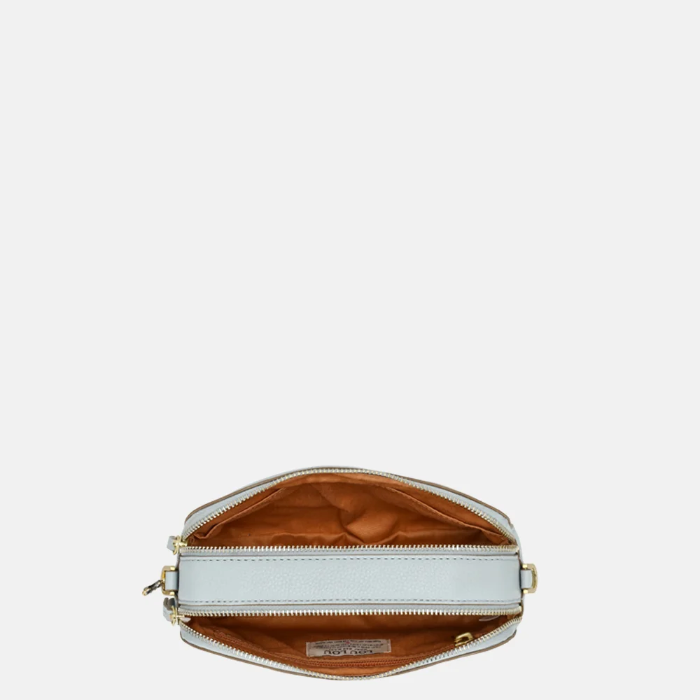 Loulou Essentiels Zoe crossbody tas blue aura bij Duifhuizen