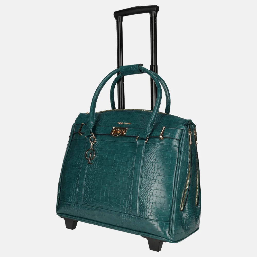 Olivia Lauren business trolley blauw bij Duifhuizen