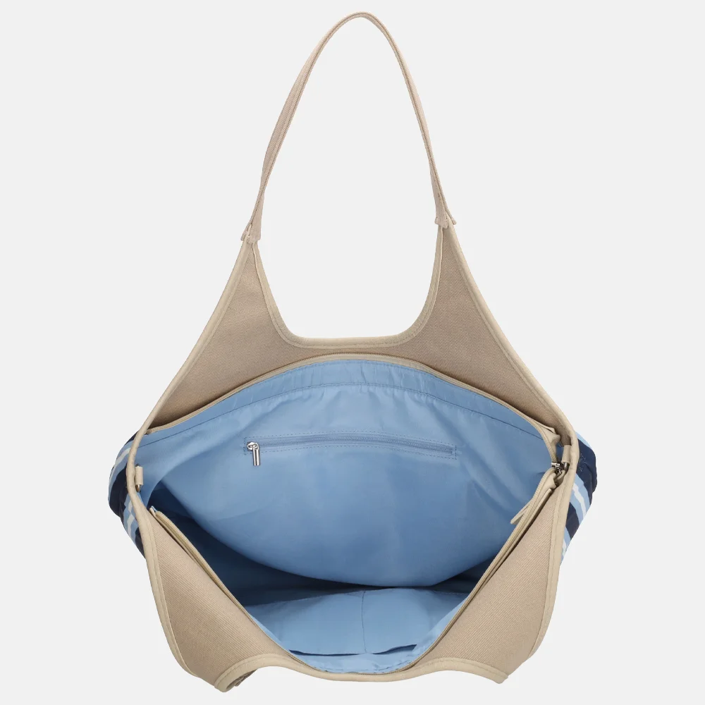 Zebra Trends Mira shopper streep middenblauw bij Duifhuizen