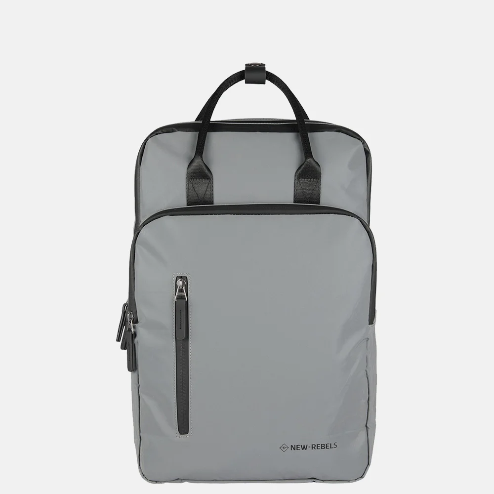 New Rebels Milwaukee rugzak 15.6 inch zilver reflectie bij Duifhuizen