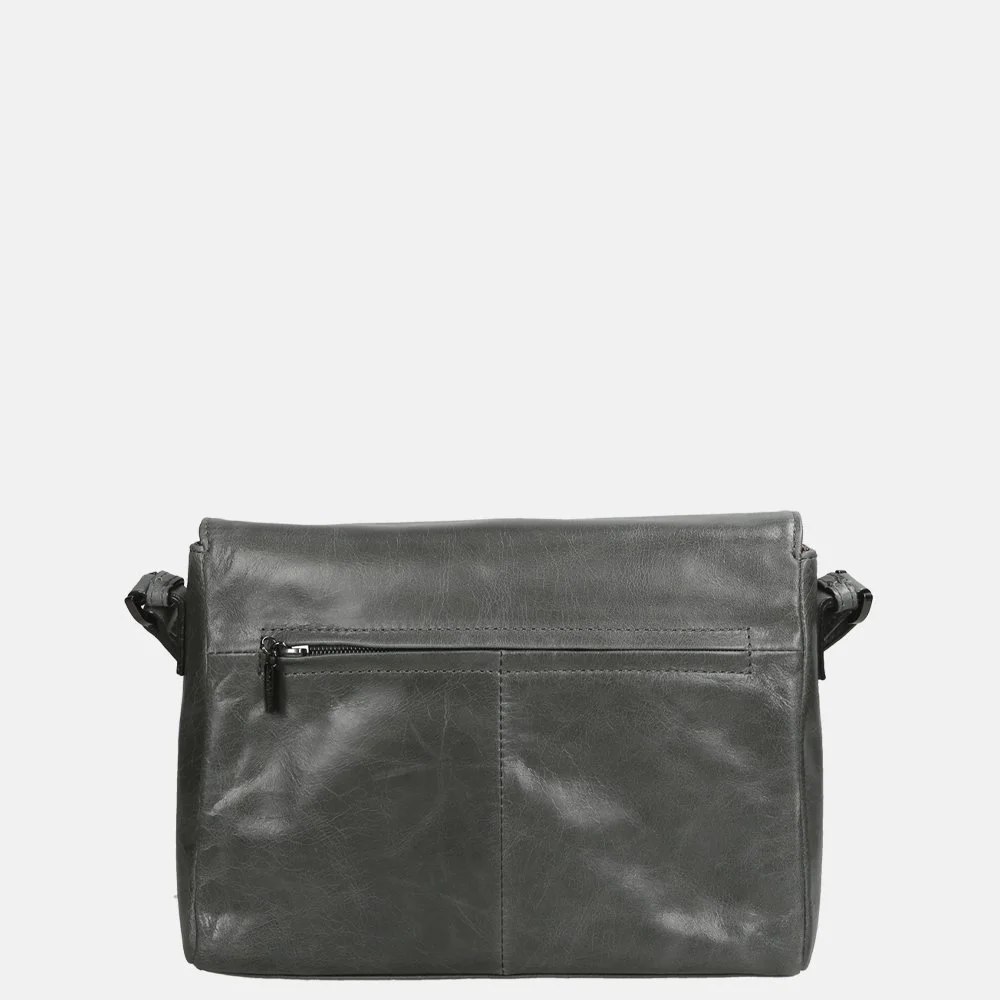 Claudio Ferrici Pelle Vecchia crossbody tas M smoke bij Duifhuizen