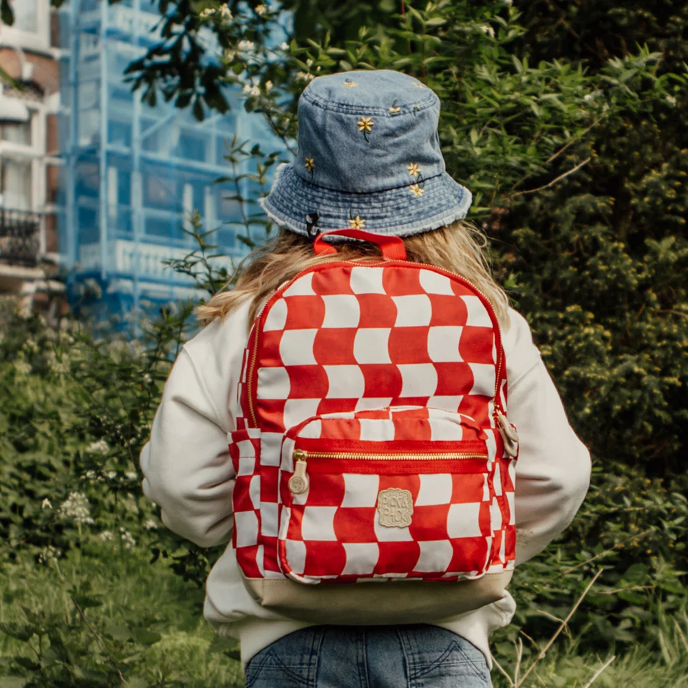 Pick & Pack Check it out kinderrugzak M red bij Duifhuizen