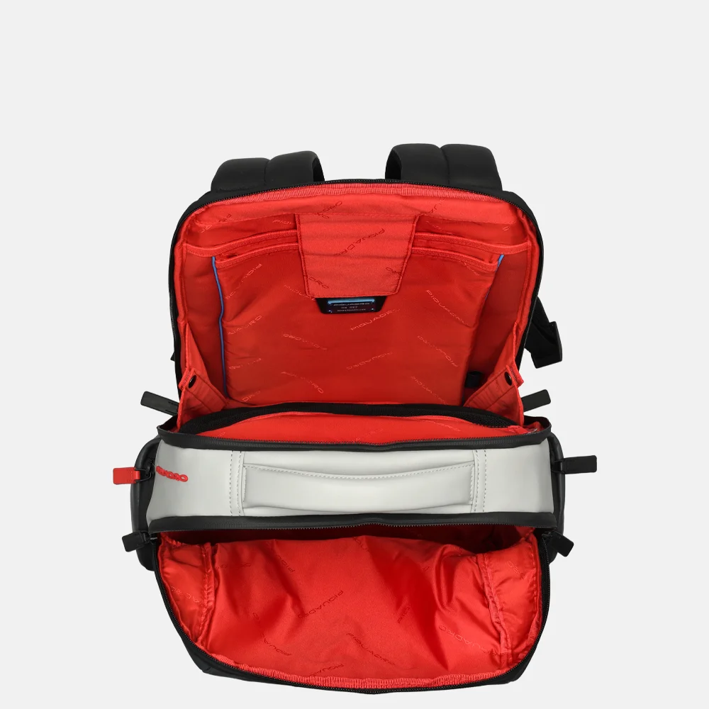 Piquadro Urban laptoprugzak 15 inch grey nero bij Duifhuizen