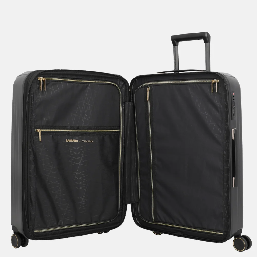 Travelite Barbara Novelty reiskoffer 65 cm black bij Duifhuizen