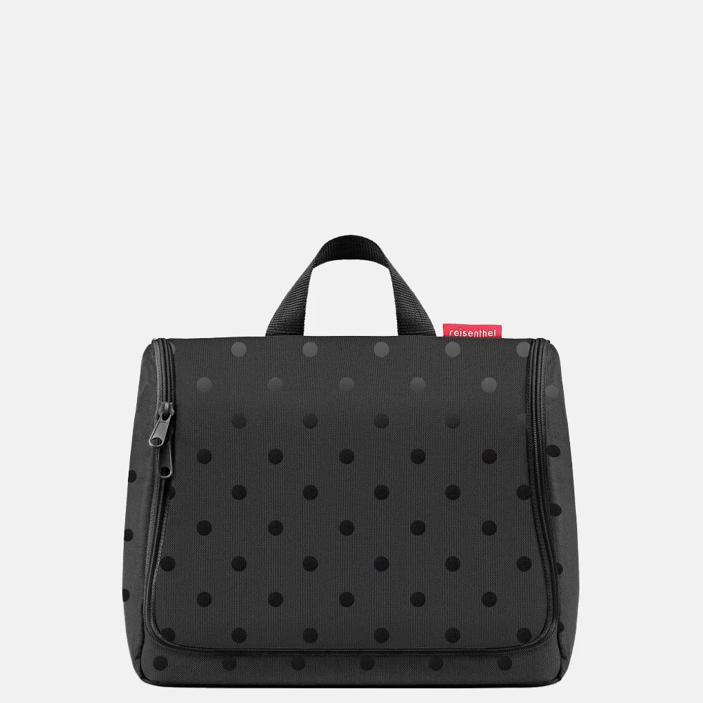 Reisenthel toilettas XL glossy dots black bij Duifhuizen