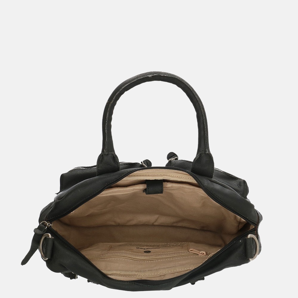 Micmacbags Westernbag laptoptas A5 black bij Duifhuizen