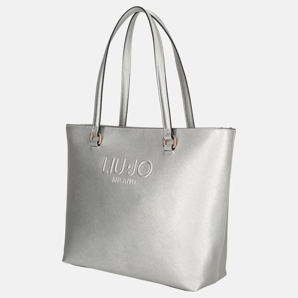 Liu Jo tote shopper M silver bij Duifhuizen