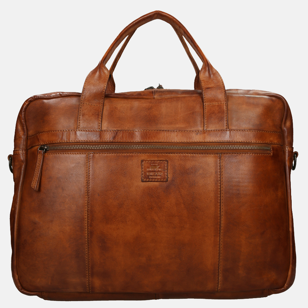 Bear Design Dani laptoptas 17 inch cognac bij Duifhuizen