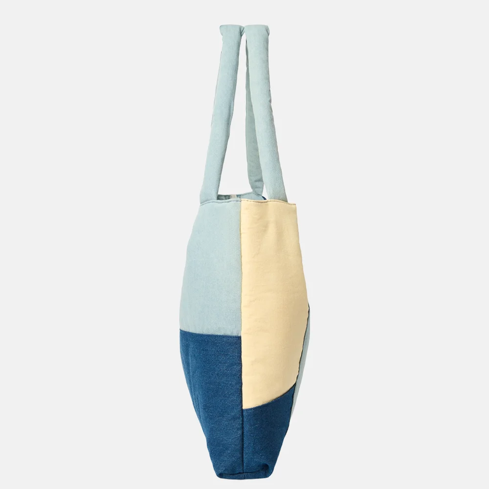 Studio Noos Patchwork Mom shopper denim bij Duifhuizen