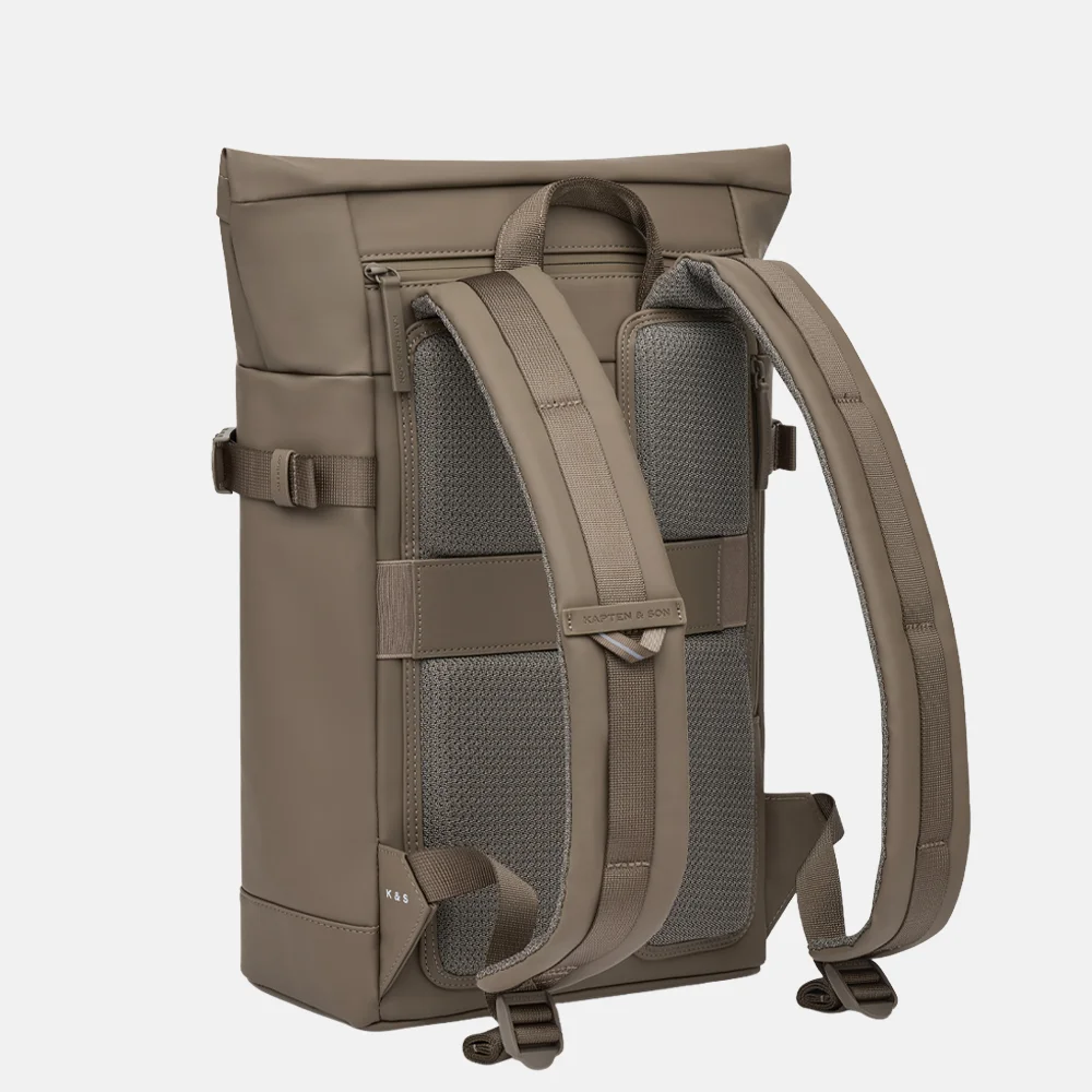 Kapten & Son Helsinki 2.0 laptoprugzak 15 inch walnut bij Duifhuizen