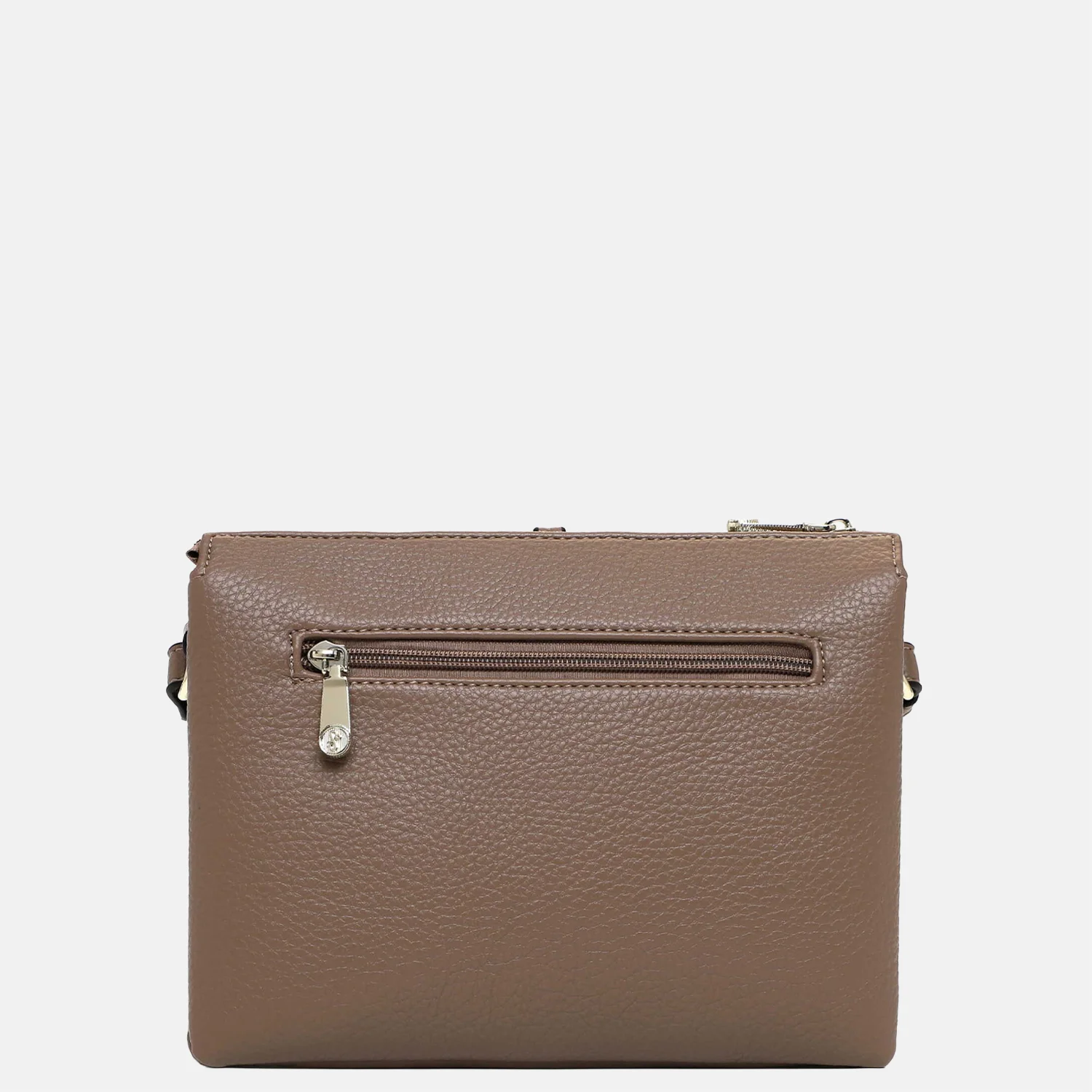 Emily & Noah Lewe crossbody tas taupe bij Duifhuizen