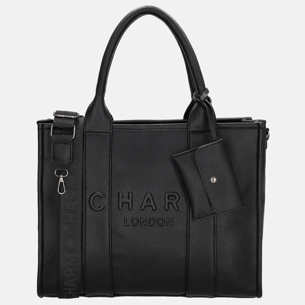 Charm London laptoptas 15 inch zwart bij Duifhuizen