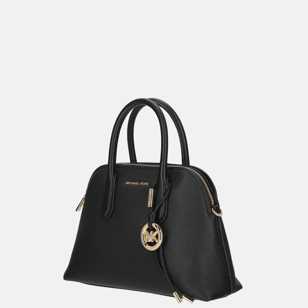 Michael Kors Freddie dome satchel handtas M black bij Duifhuizen