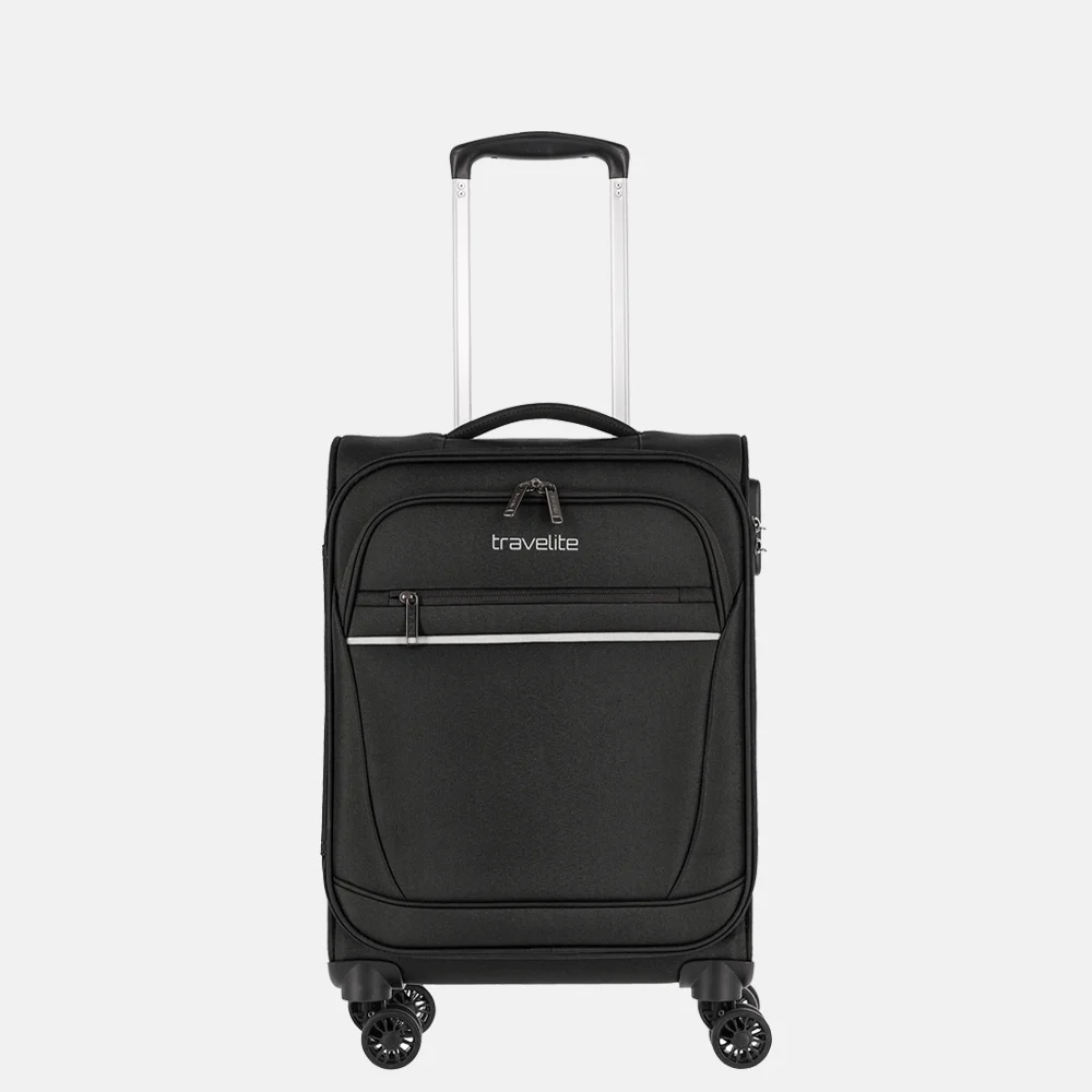 Travelite Cabin handbagage koffer black bij Duifhuizen