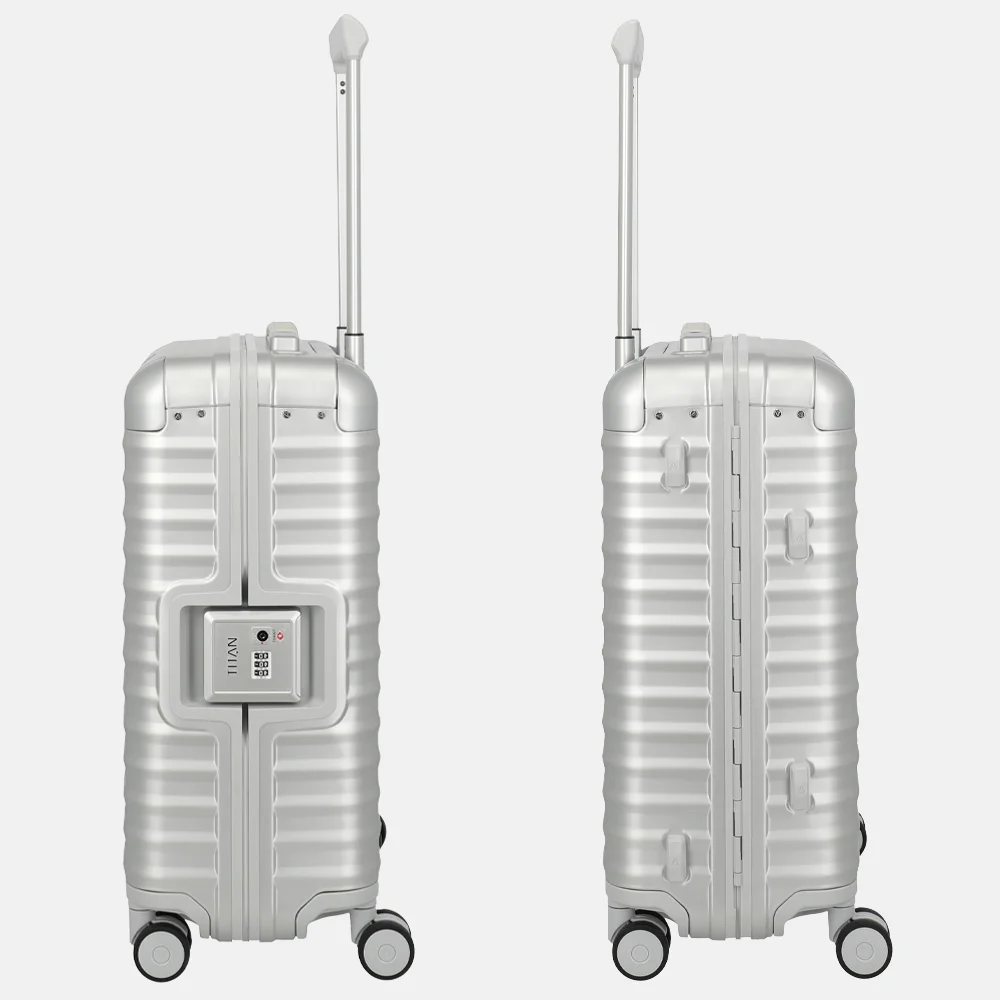 Titan Eternity handbagage koffer 55 cm silver bij Duifhuizen