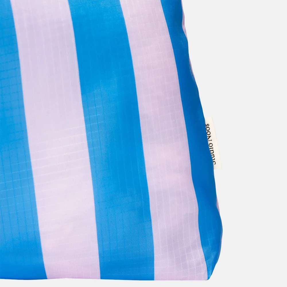 Studio Noos shopper Powder / Blue striped bij Duifhuizen