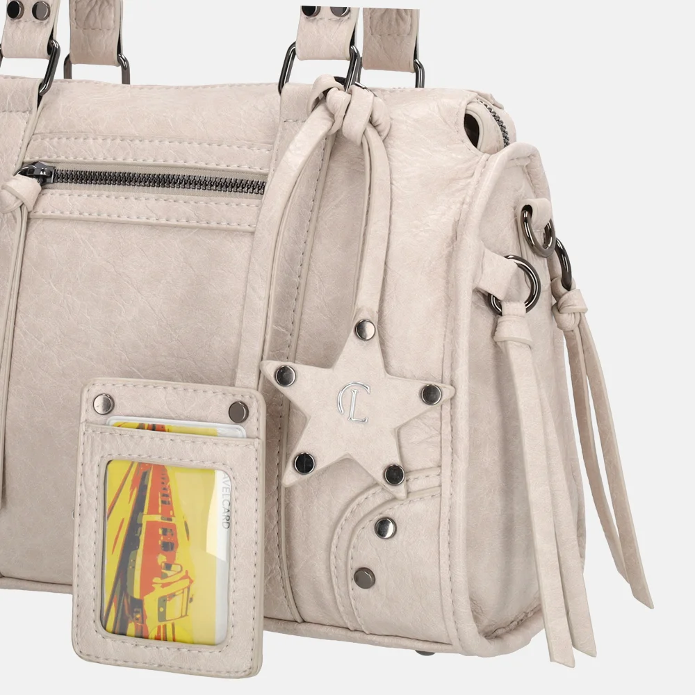 Charm London Berlin handtas M creme bij Duifhuizen
