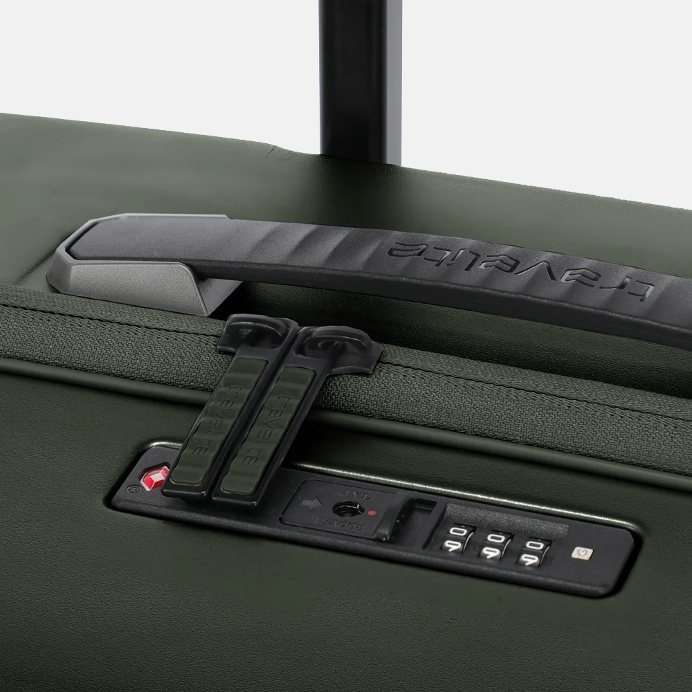 Travelite Millennium reiskoffer 67 cm pine green bij Duifhuizen
