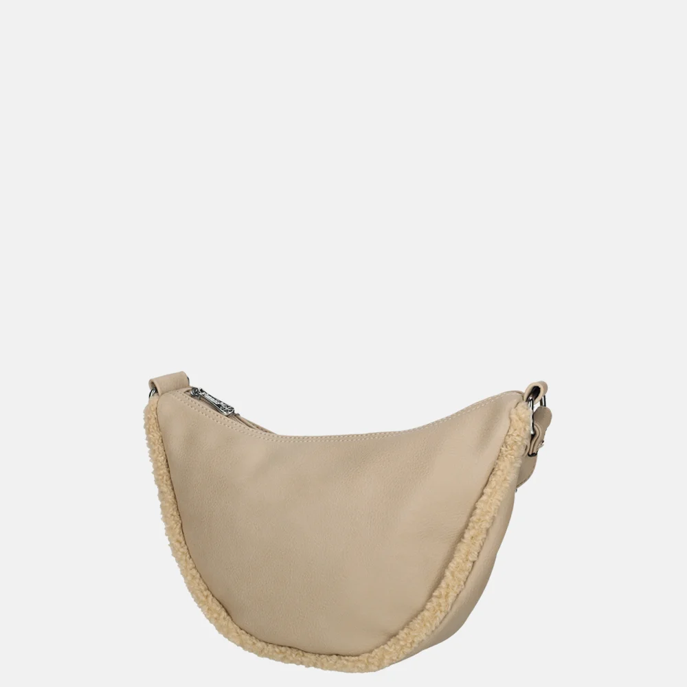 Firenze crossbody tas teddy taupe bij Duifhuizen