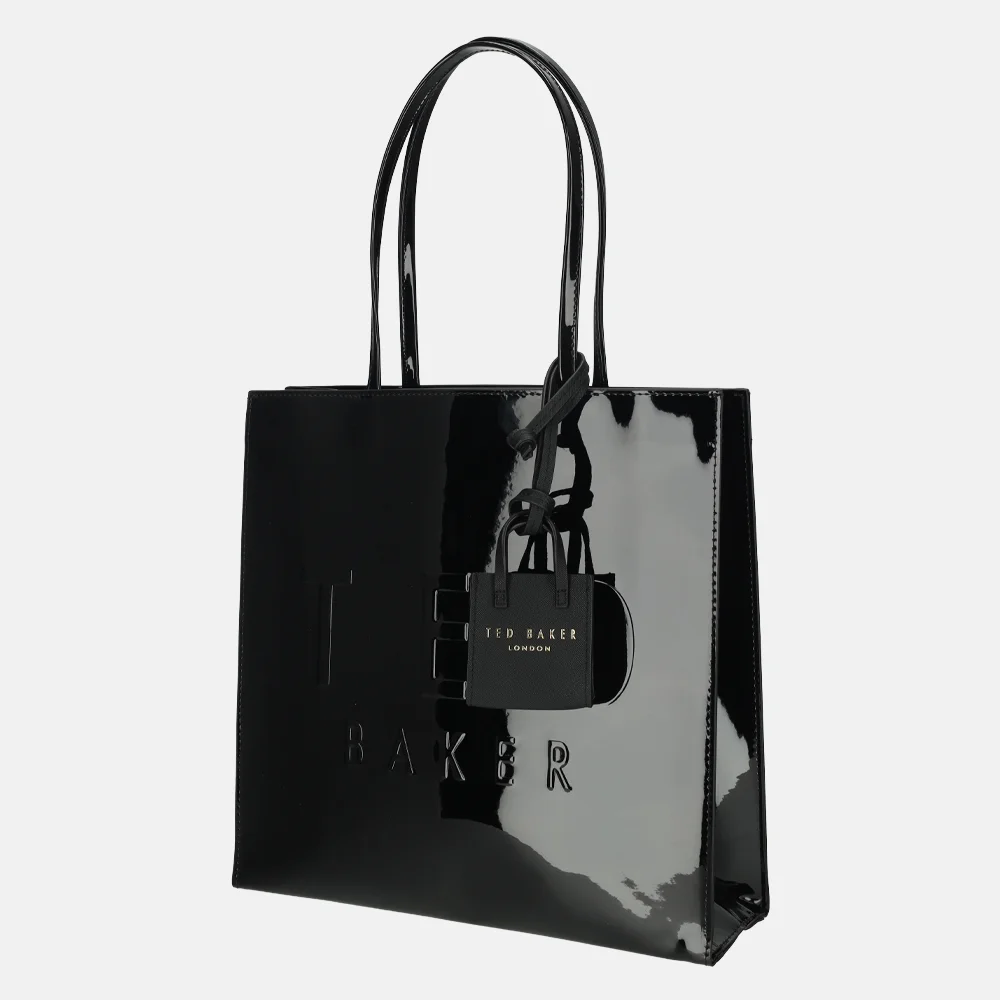 Ted Baker Iconna bag charm black bij Duifhuizen