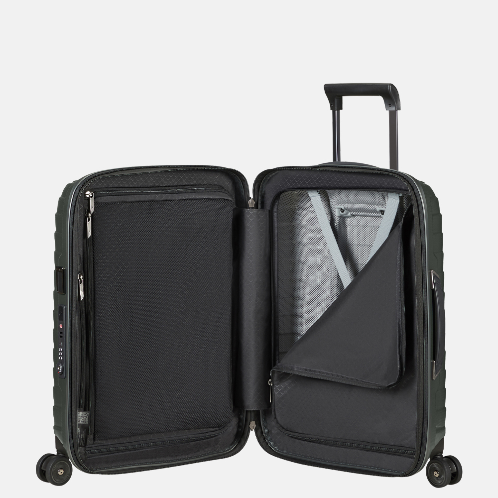 Samsonite Proxis expandable handbagage koffer 55 cm matt climbing ivy bij Duifhuizen