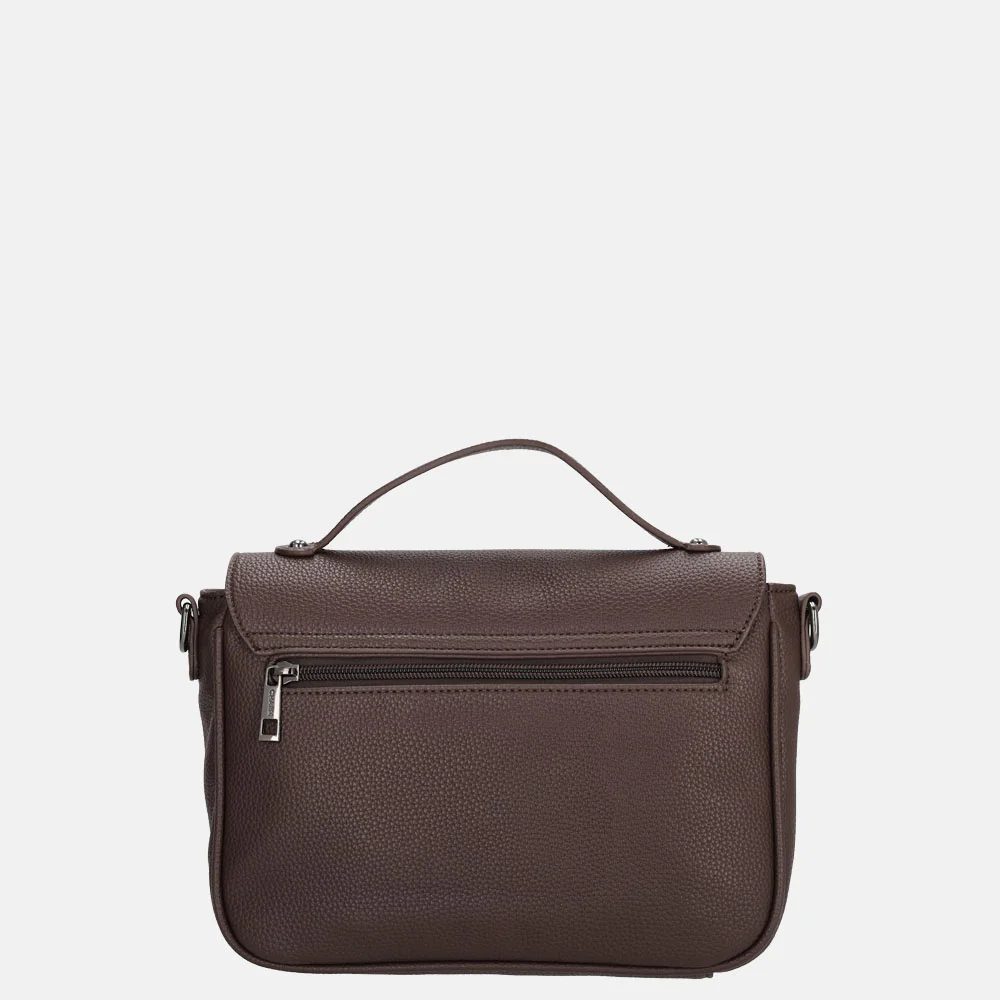Charm London Mulberry street crossbody tas donkerbruin bij Duifhuizen