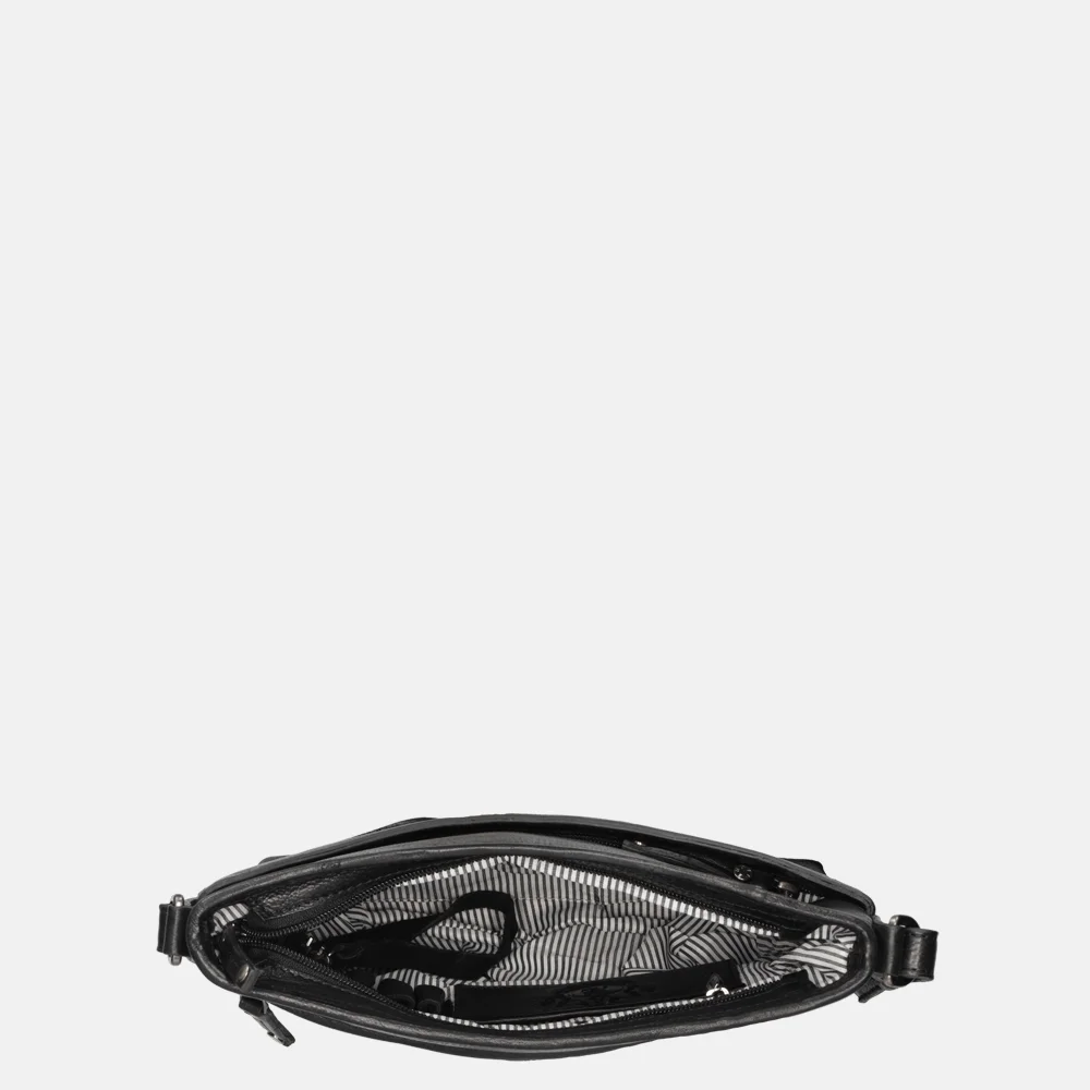 Berba Lucca schoudertas black bij Duifhuizen